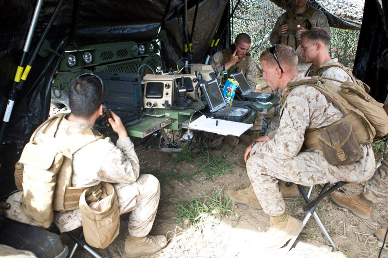 Marines during the Advanced Warfighting Experiment in Hawaii. Source: Kyle Olson via The United States Marine Corps